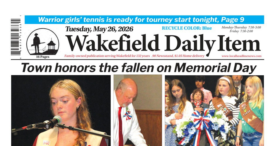 Front Page: May 26, 2026