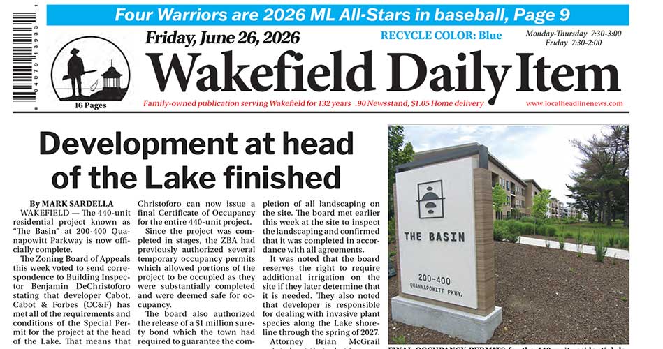 Front Page: June 26, 2026