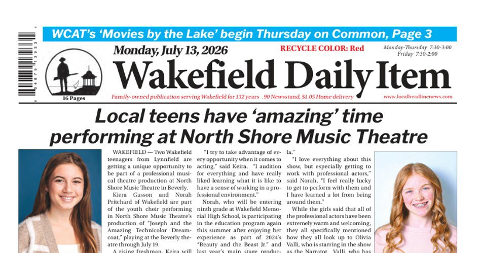 Front Page, July 13, 2026