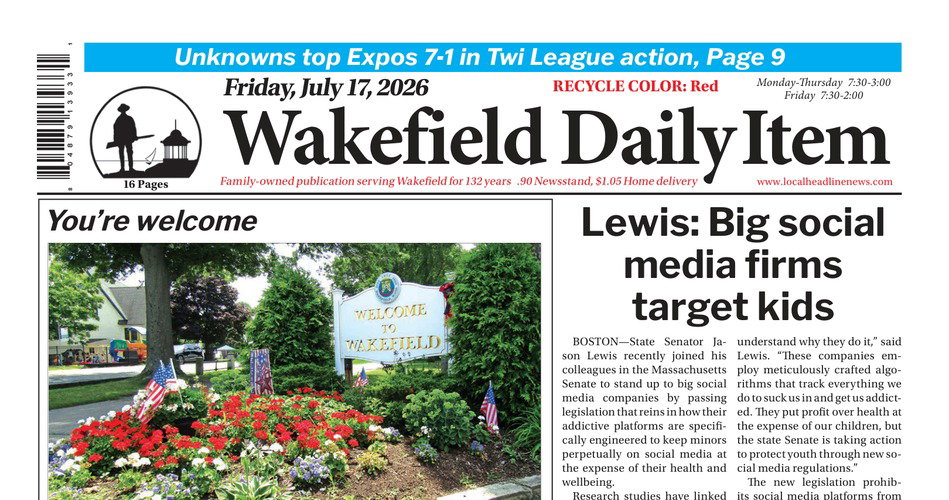 Front Page: July 17, 2026
