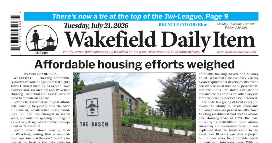 Front Page: July 21, 2026