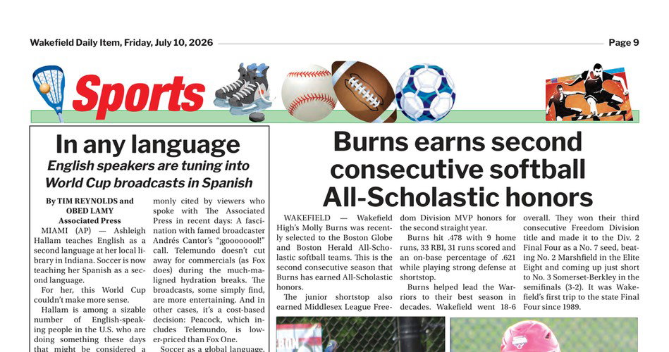 Sports: July 10, 2026