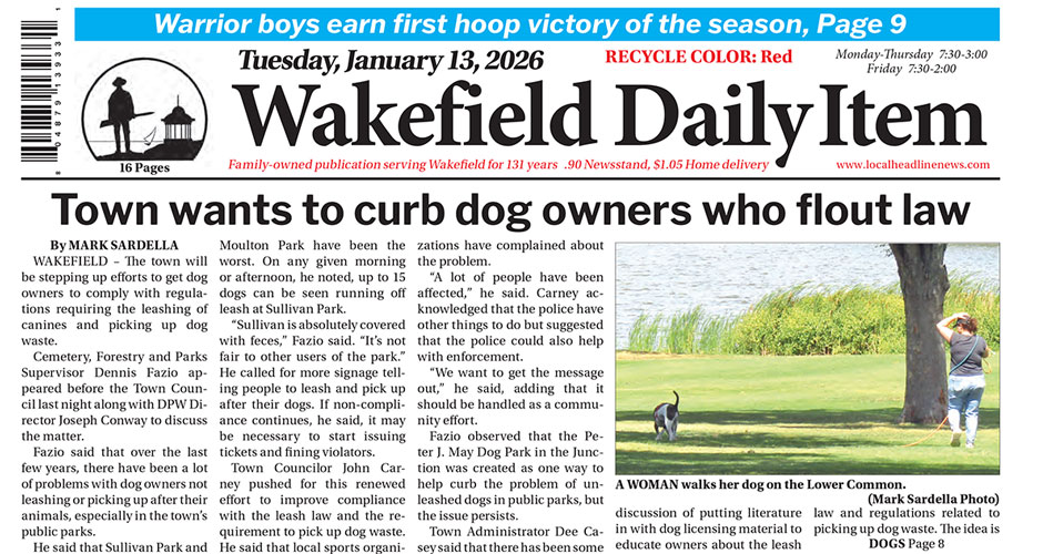 Front Page: January 13, 2026